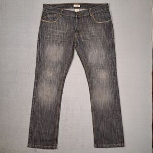 Vintage‎ Dodeca Baggy Loose Black Jeans Mens 38x32 Embroidered Grunge Skater Y2K